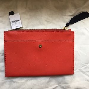 J. Crew Pebbled Leather Clutch